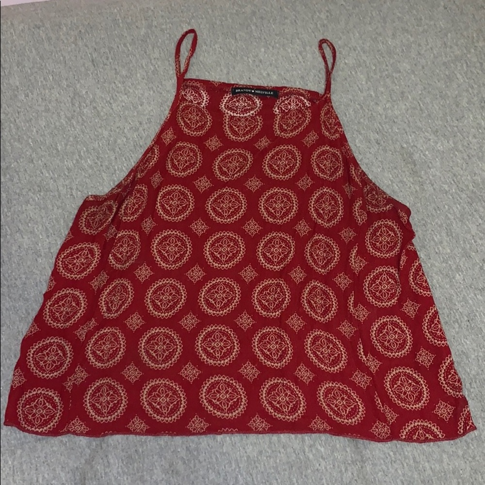 Brandy Melville Paisley Crop Top